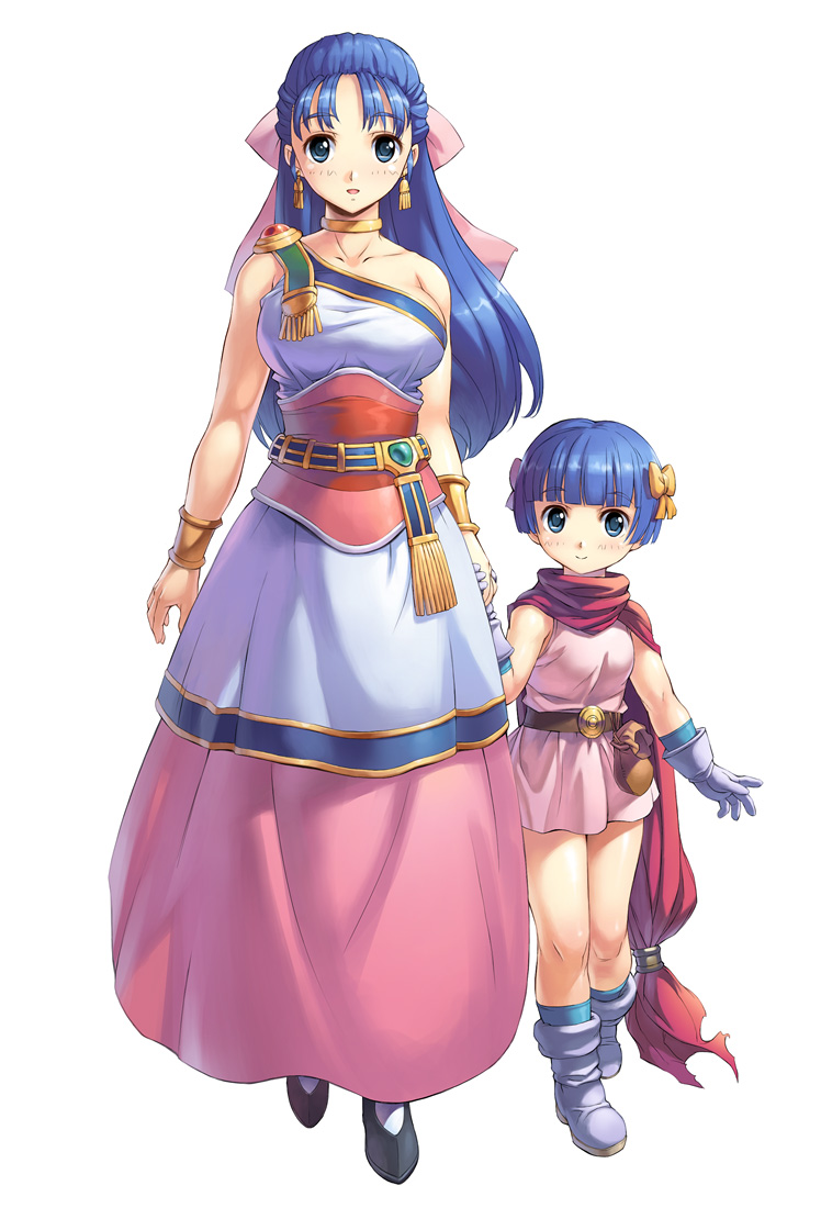 hero's daughter and flora (dragon quest and 1 more) drawn by uchiu_kazuma