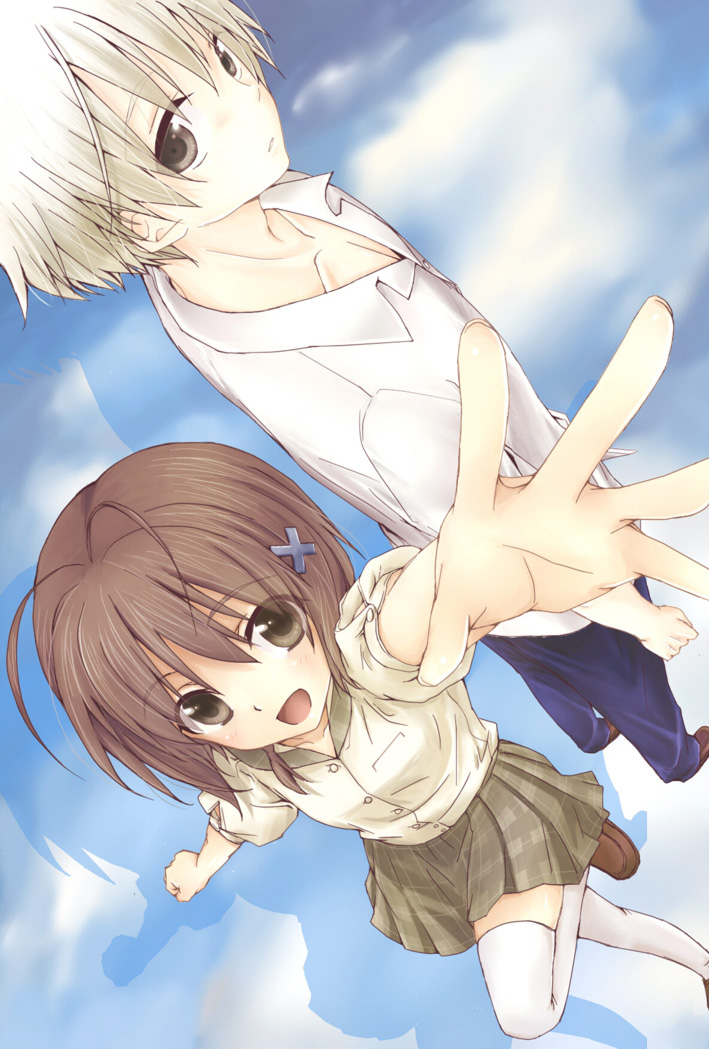 kasugano haruka and amatsume akira (yosuga no sora) drawn by 47-hane