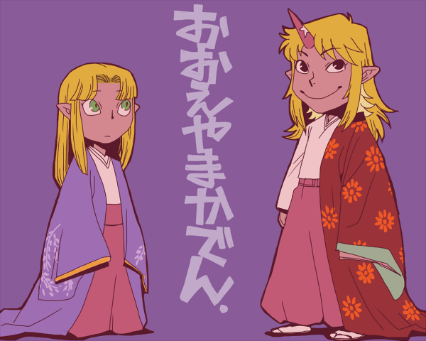 mizuhashi parsee and hoshiguma yuugi (touhou) drawn by onikobe_rin