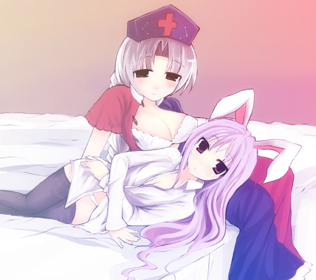 reisen udongein inaba and yagokoro eirin (touhou) drawn by kurikara