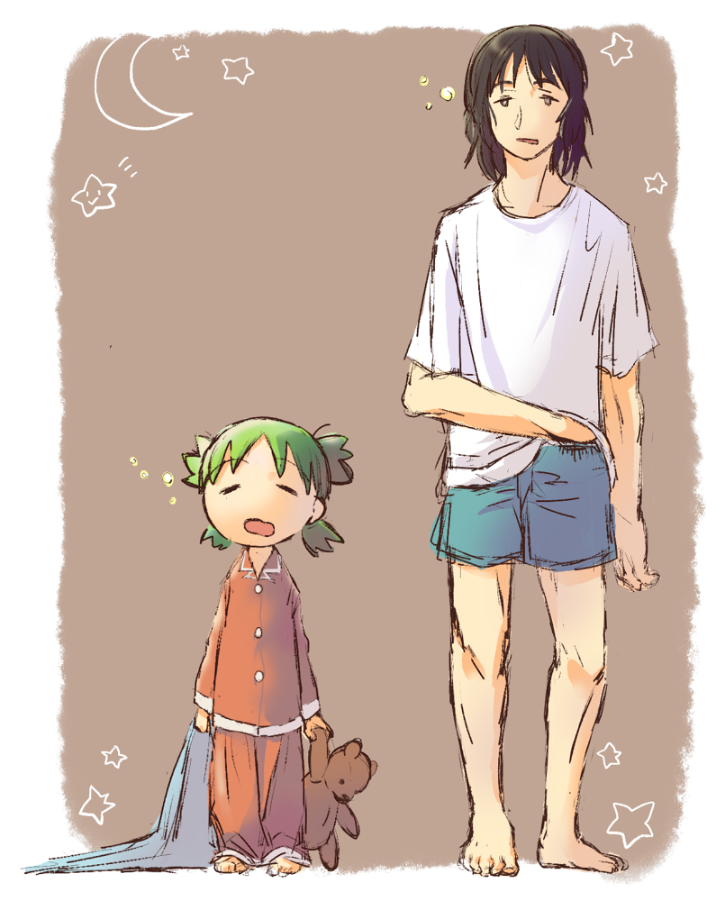koiwai yotsuba, mr. koiwai, and duralumin (yotsubato!) drawn by uzu86_(toritoritotori)