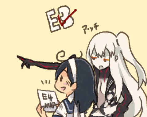 ushio and aircraft carrier princess (kantai collection) drawn by saiguchi_otoufu
