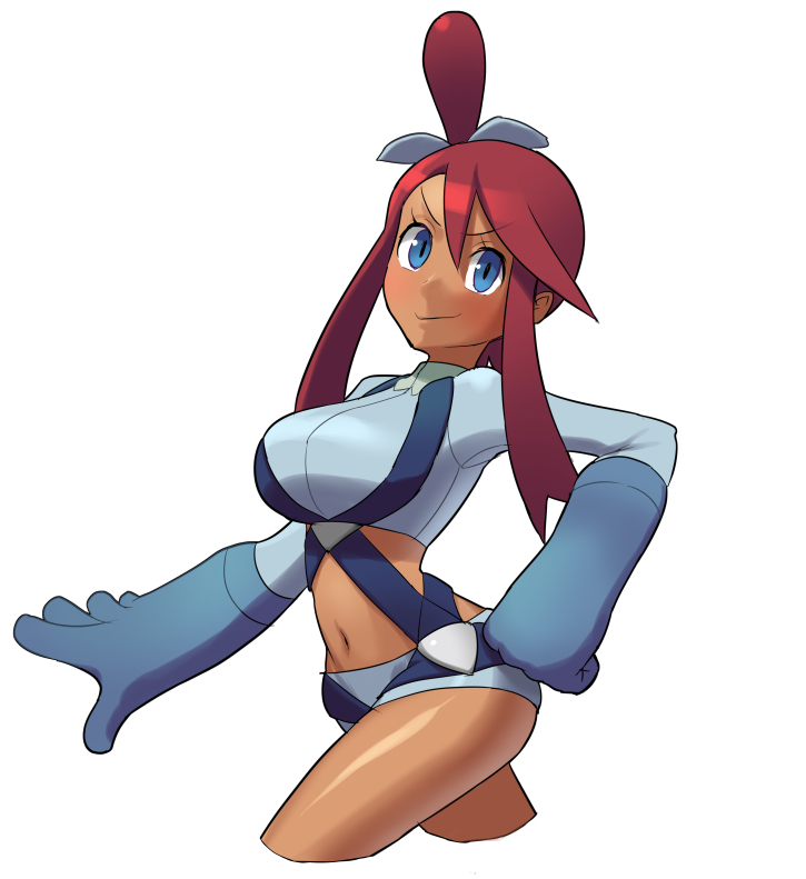 skyla (pokemon and 1 more) drawn by majin_(marcia)