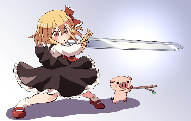 rumia (touhou) drawn by rokugou_daisuke