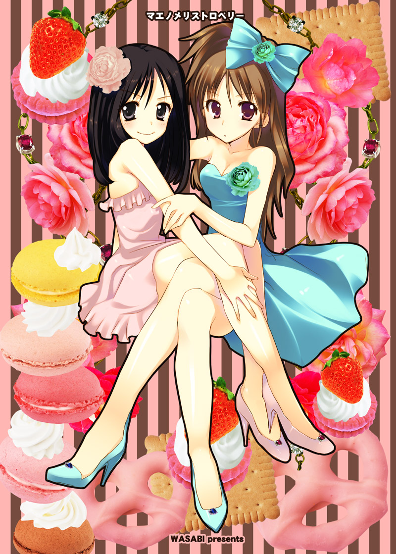 michishige sayumi and tanaka reina (morning musume) drawn by tatami_to_hinoki
