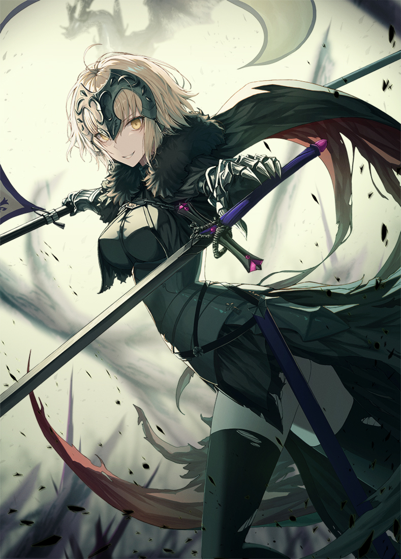 jeanne d'arc alter (fate and 1 more) drawn by inho_song