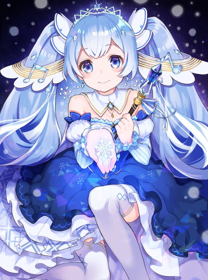 hatsune miku and yuki miku (vocaloid) drawn by atta_(kurisawachan)