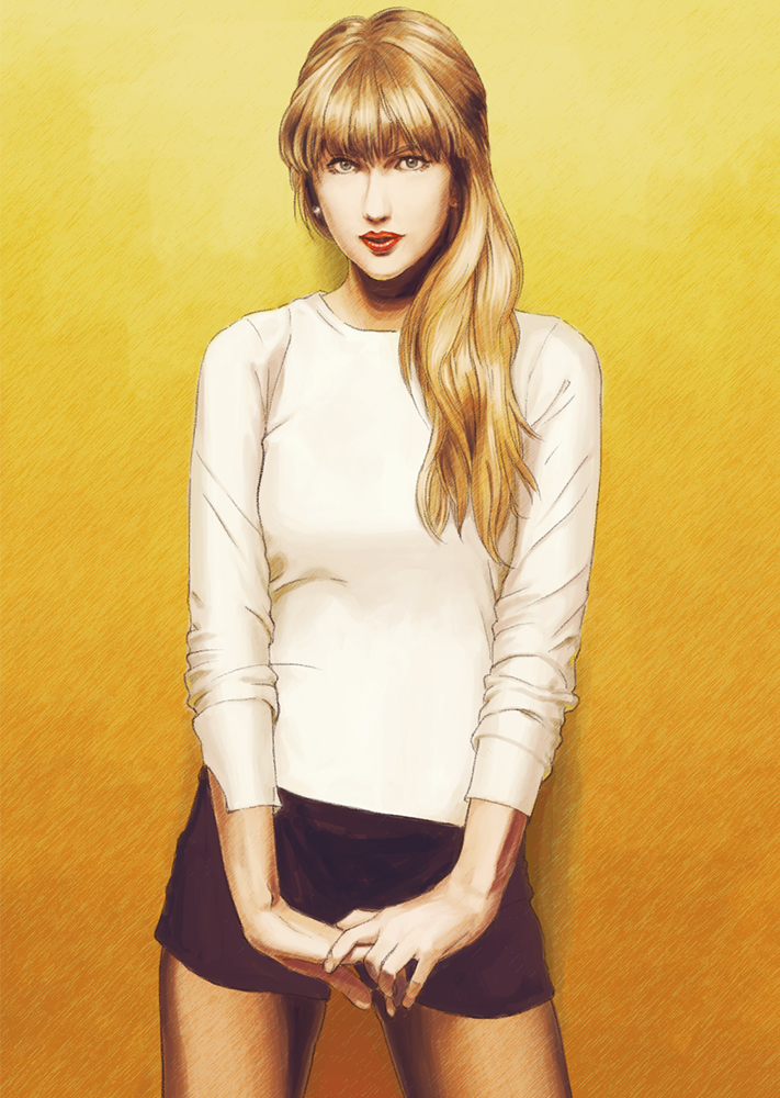 taylor swift (real life) drawn by bomb_(bombbomb)