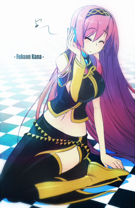megurine luka and ootori kanae (vocaloid and 1 more) drawn by dougan_calpis_con