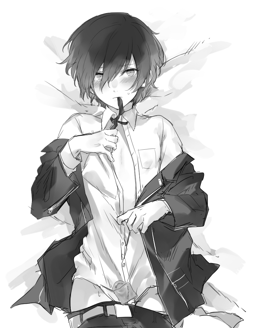 yuuki makoto (persona and 1 more) drawn by lor_(roasyerizyonirapi)