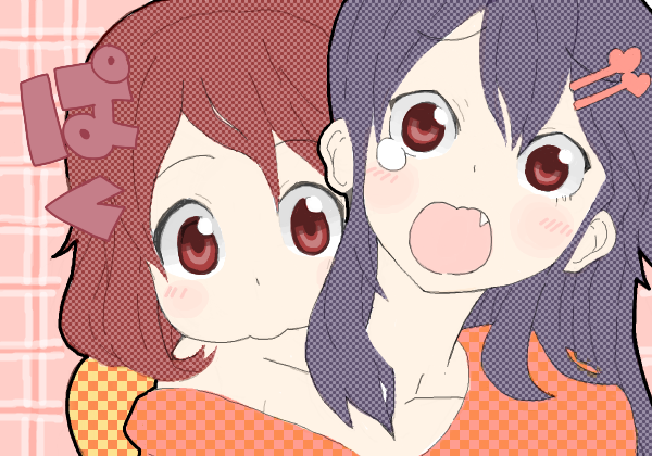 nakano azusa and hirasawa yui (k-on!) drawn by kuzu_kow