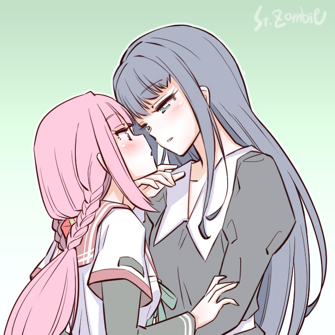 tamaki iroha and nanami yachiyo (mahou shoujo madoka magica and 1 more) drawn by studiozombie