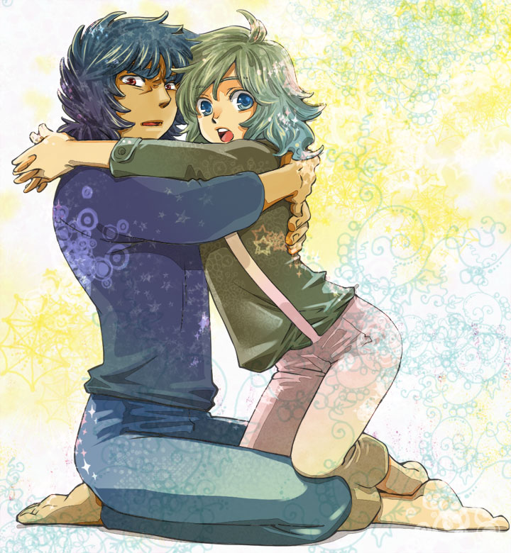 andromeda shun and phoenix ikki (saint seiya) drawn by kaico