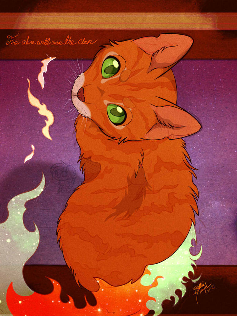 firestar (warrior cats and 1 more) drawn by unibat