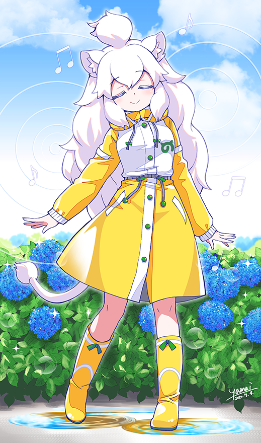 white lion (kemono friends and 1 more) drawn by yamai_(lsd)
