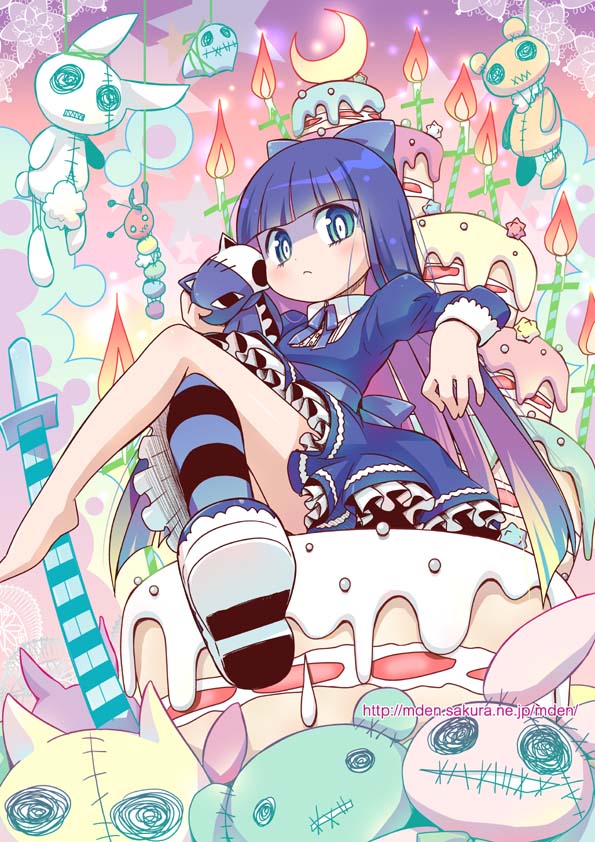 stocking and honekoneko (panty & stocking with garterbelt) drawn by amimi
