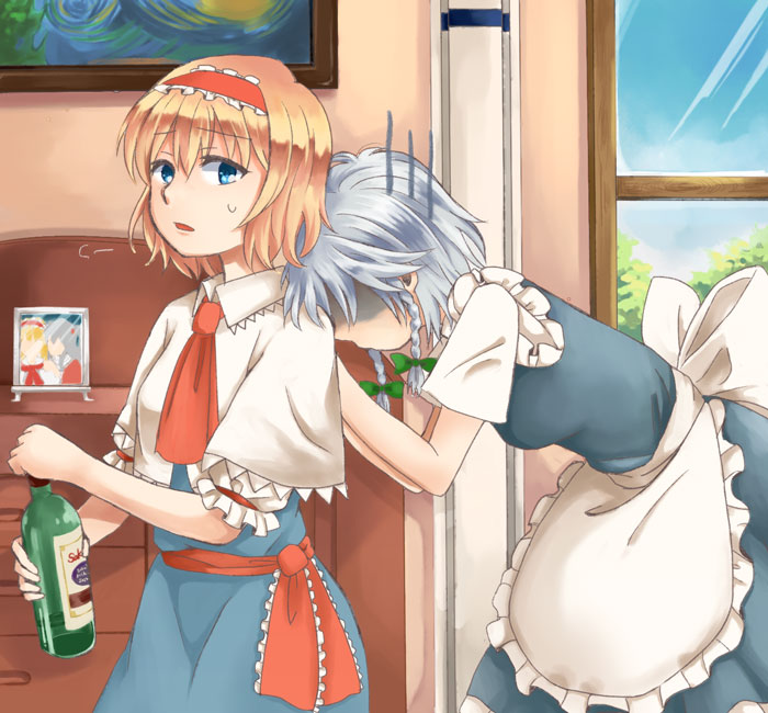 izayoi sakuya, alice margatroid, and shinki (touhou) drawn by hijiki_(hijiri_st)