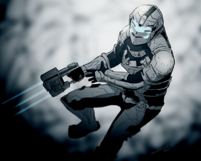 isaac clarke (dead space and 1 more) drawn by gb_(doubleleaf)