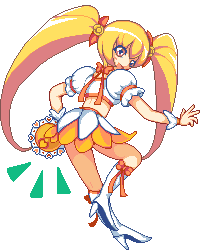 myoudouin itsuki and cure sunshine (precure and 1 more) drawn by yoshihiko_(eris0424)