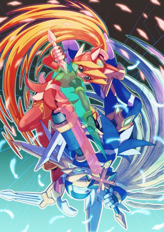 ciel and cial (mega man and 1 more) drawn by hi-go!