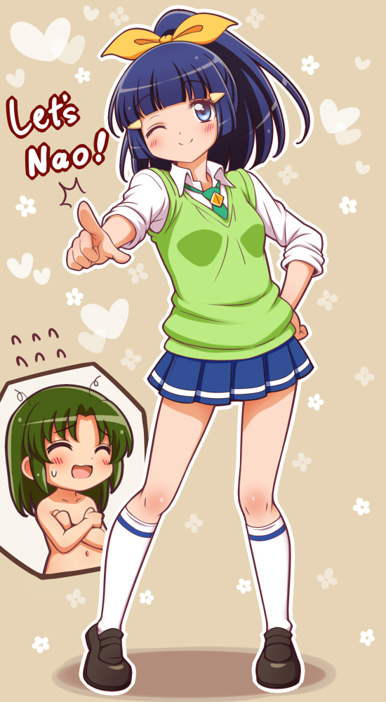 midorikawa nao and aoki reika (precure and 1 more) drawn by kuga_yoshito
