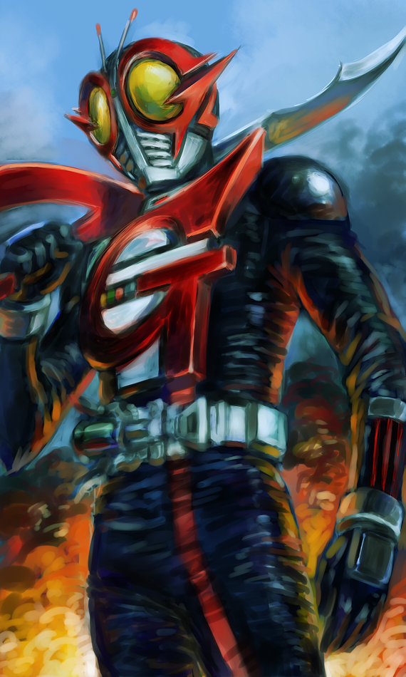 kamen rider g (kamen rider and 1 more) drawn by yusao