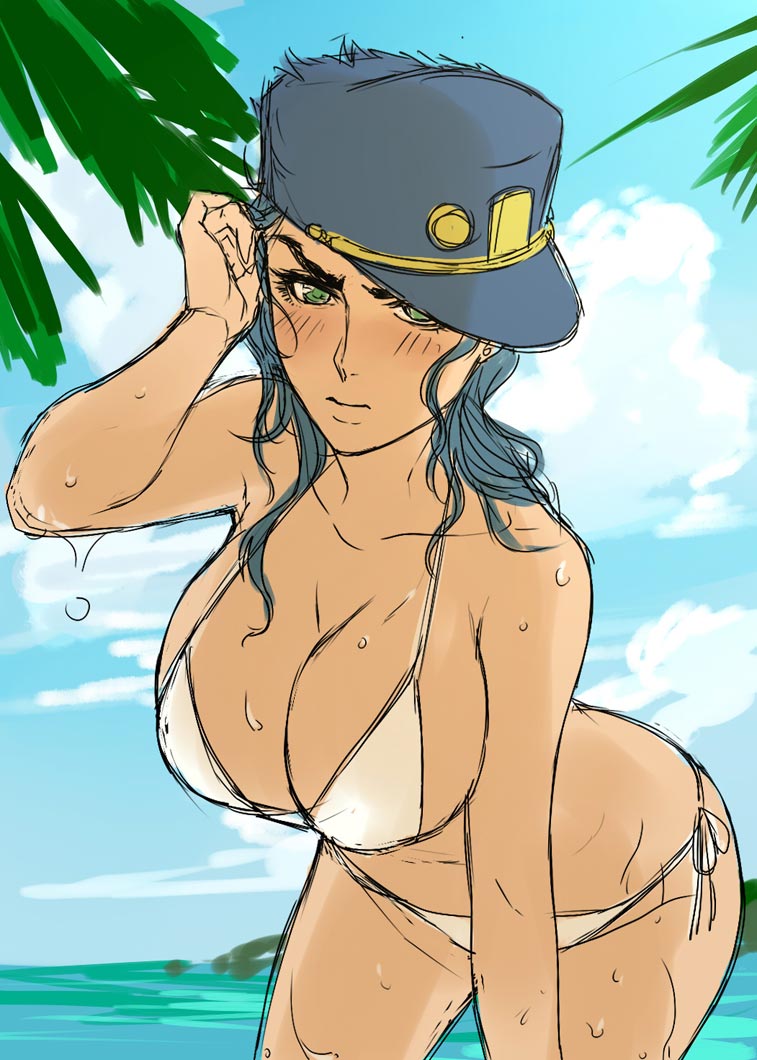 kujo jotaro (jojo no kimyou na bouken and 1 more) drawn by kotatsu_(g-rough)