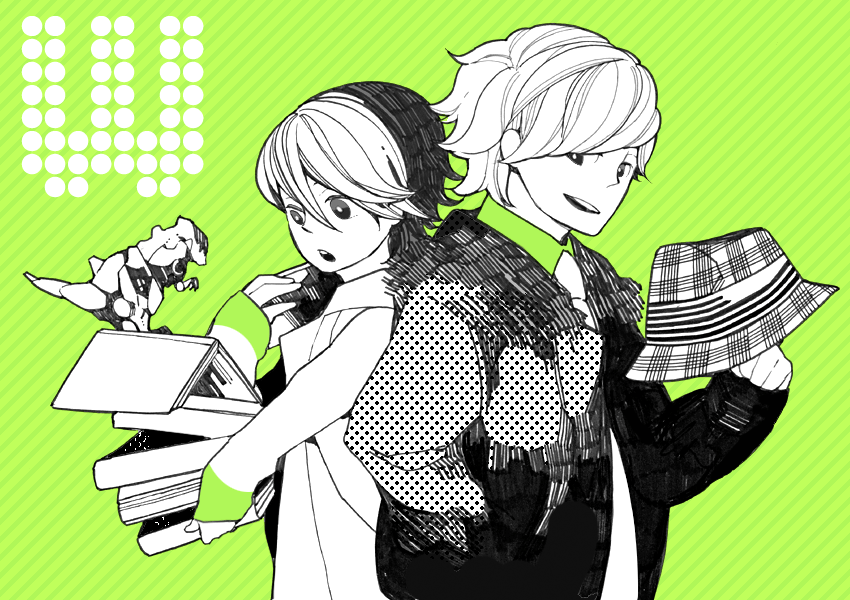 philip, hidari shoutarou, and fang memory (kamen rider and 1 more) drawn by machida_natsume