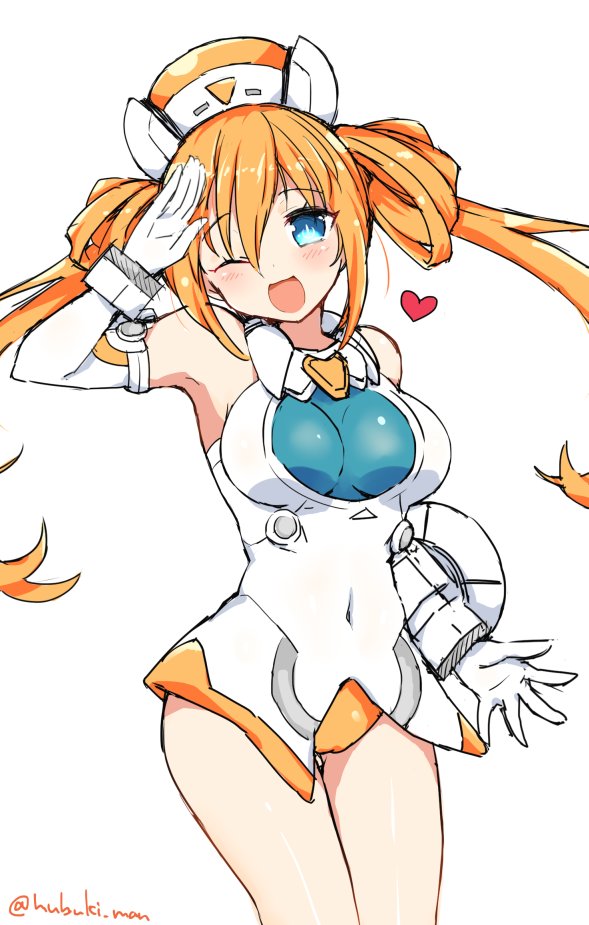 orange heart (neptune and 1 more) drawn by kuzukiriko