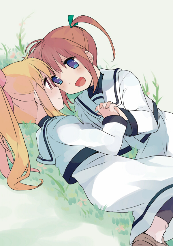 fate testarossa and takamachi nanoha (lyrical nanoha and 2 more) drawn by mizuki_(koko_lost)