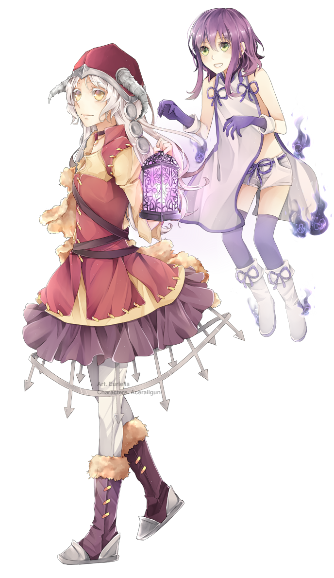 isabelle and cecilia (original) drawn by miss-ariellia