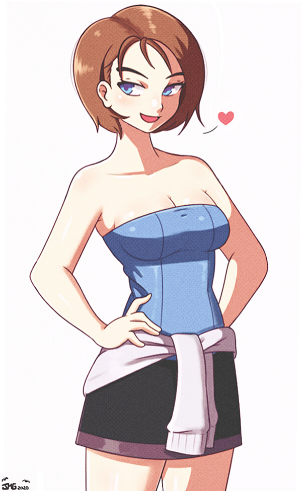 jill valentine (resident evil and 1 more) drawn by jeff_miga