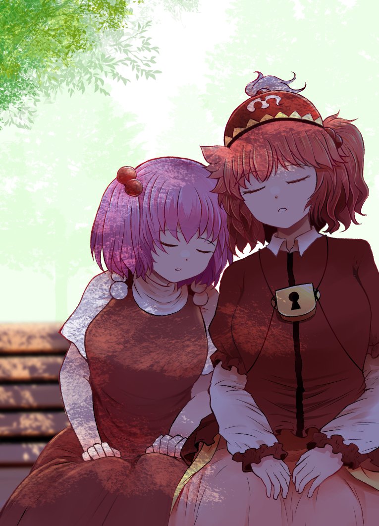 sara and kawashiro mitori (touhou) drawn by arano_oki