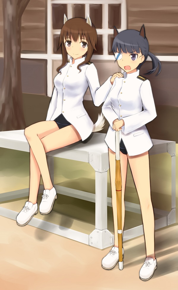 sakamoto mio and takei junko (world witches series and 2 more) drawn by rasielcochma