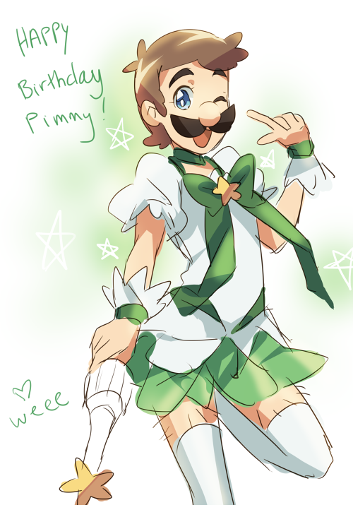 luigi (precure and 1 more) drawn by weee_(raemz)