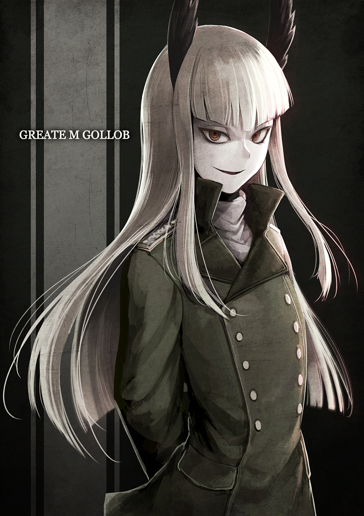 grete m. gollob (world witches series) drawn by hetza_(hellshock)
