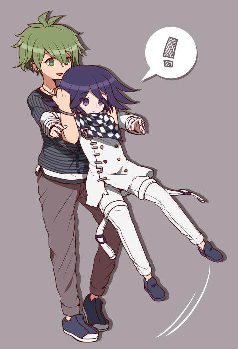 oma kokichi and amami rantaro (danganronpa and 1 more) drawn by oie13