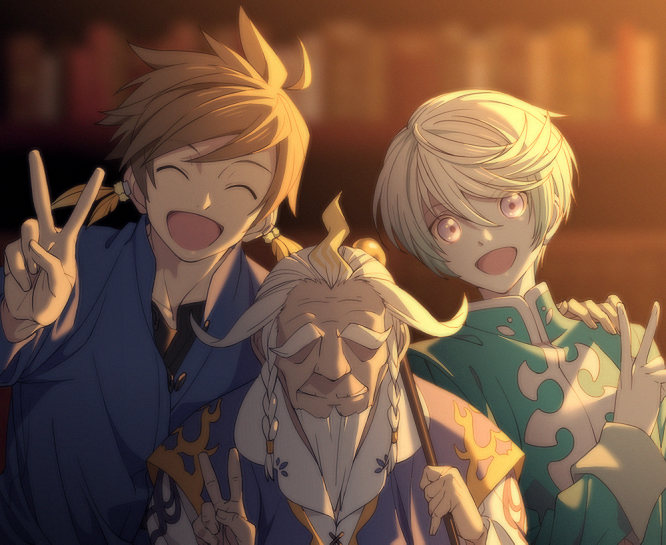 sorey, mikleo, and zenrus (tales of and 1 more) drawn by 16_ban