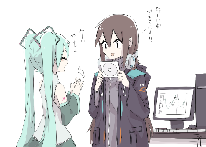 hatsune miku, doctor, master, and female doctor (vocaloid and 1 more) drawn by nejikyuu