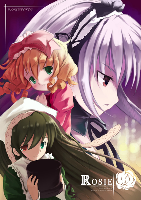 suigintou, suiseiseki, and hinaichigo (rozen maiden) drawn by noripachi