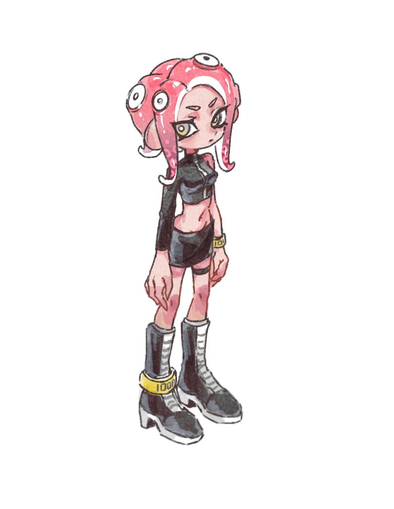 octoling player character, octoling girl, and agent 8 (splatoon and 2 more) drawn by gucandiyi52092