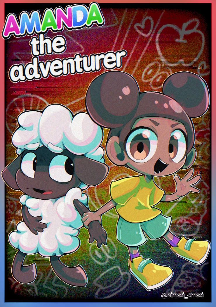 amanda and wooly (amanda the adventurer) drawn by kimoti_omoti