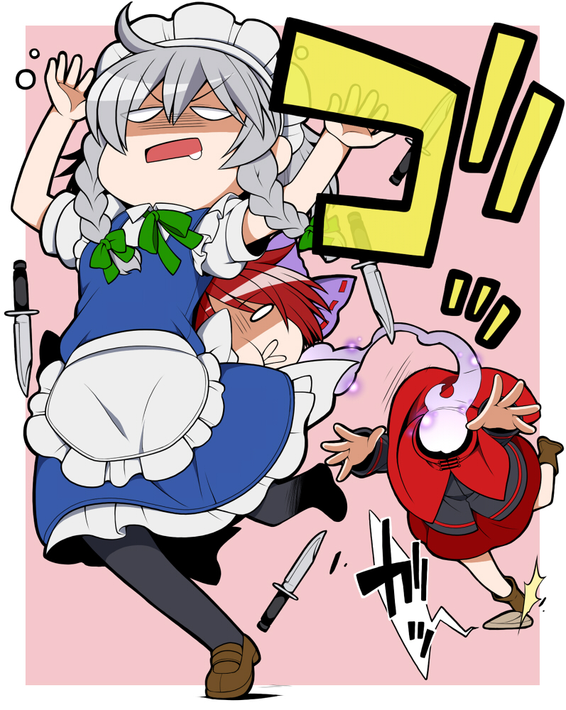 izayoi sakuya and sekibanki (touhou) drawn by eichi_yuu