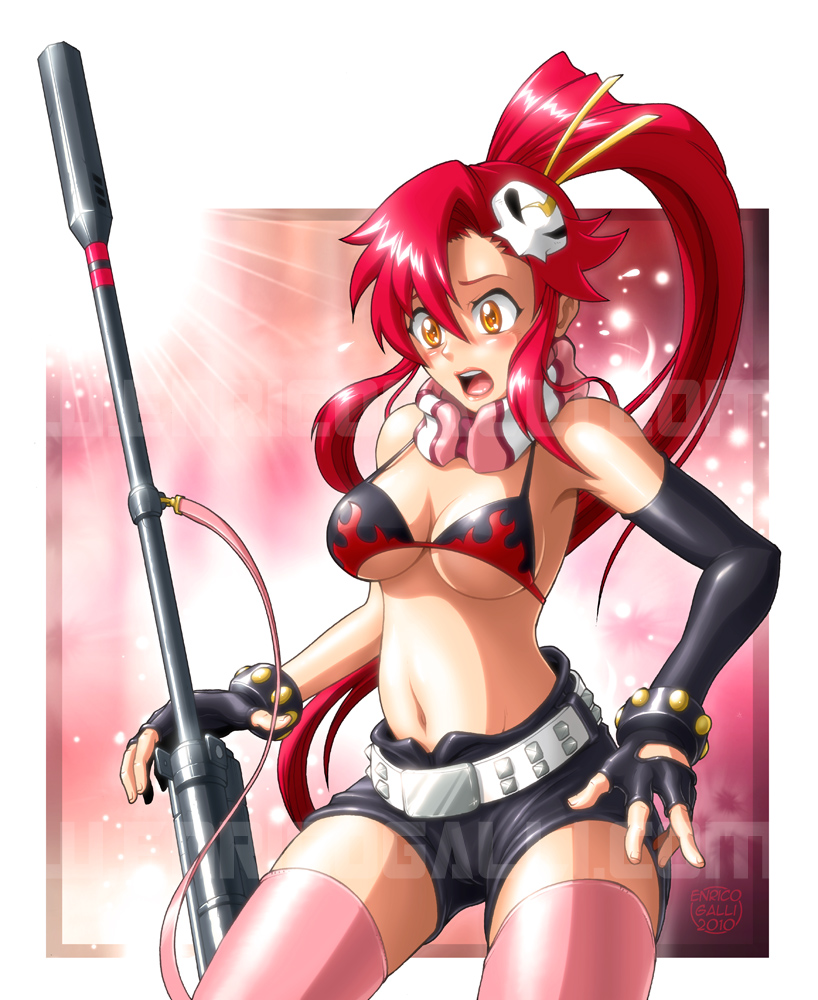 yoko littner (tengen toppa gurren lagann) drawn by enricogalli