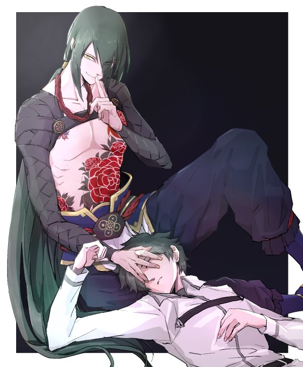 fujimaru ritsuka and yan qing (fate and 1 more) drawn by yukitaka_(zzzzz)