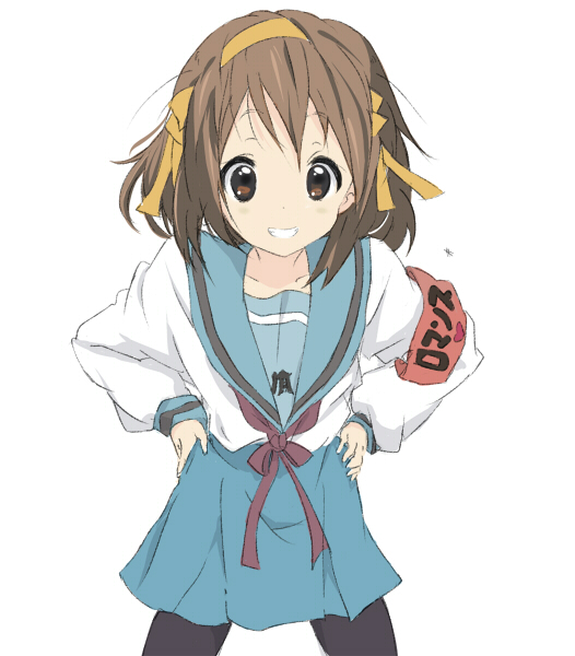 suzumiya haruhi and hirasawa yui (k-on! and 2 more) drawn by core_(mayomayo)
