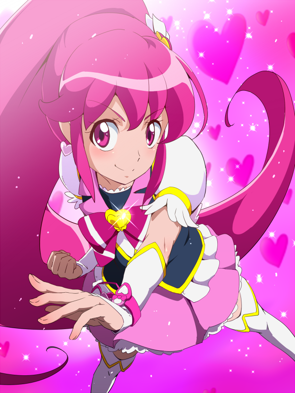 aino megumi and cure lovely (precure and 1 more) drawn by tj-type1