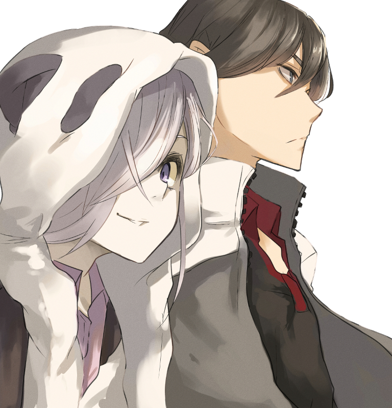 inga and yuuki shinjuurou (un-go) drawn by pepe_(jonasan)
