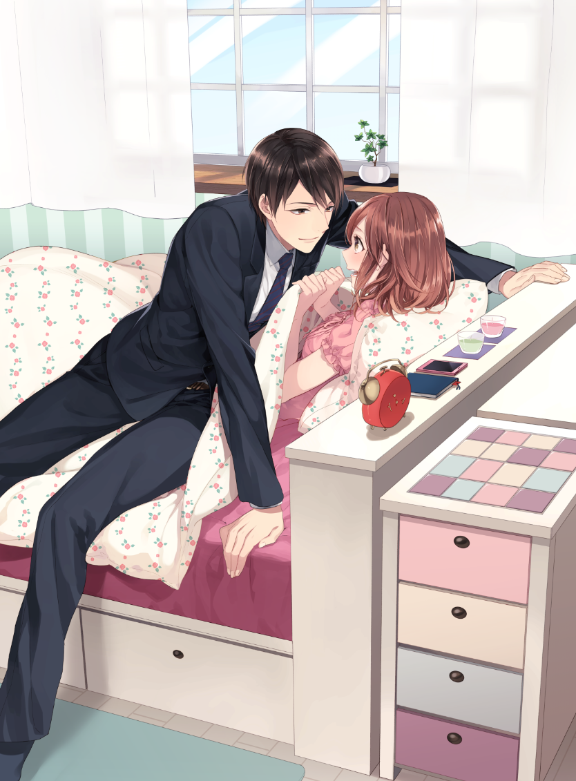 mochizuki akifumi and katakura ritsuka (my fair honey) drawn by katase_waka