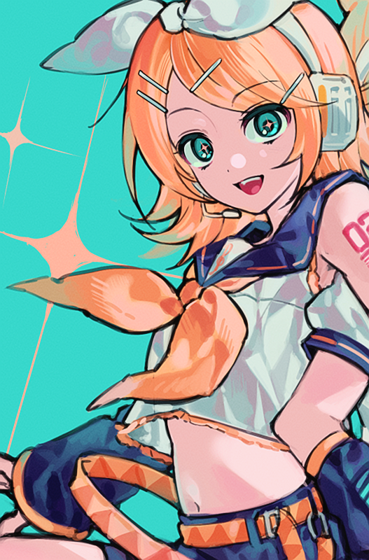 kagamine rin and kagamine len (vocaloid) drawn by lovely_ummm